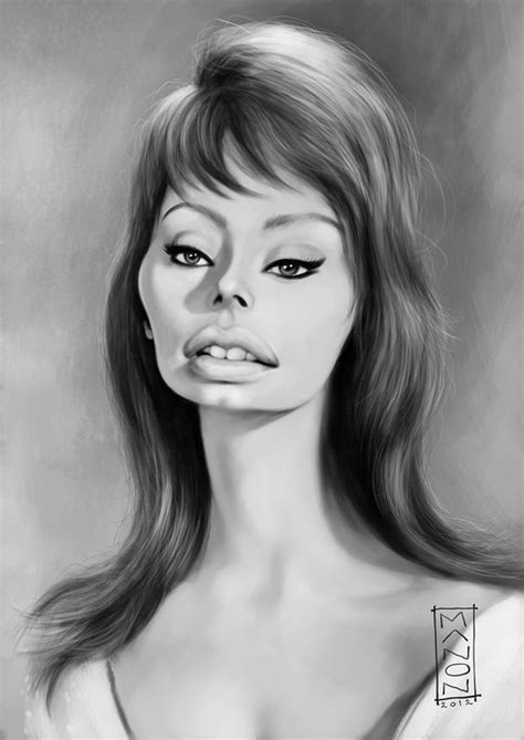 Sophia Loren Drawing By Manon Caricature Sketch Caricature Artist