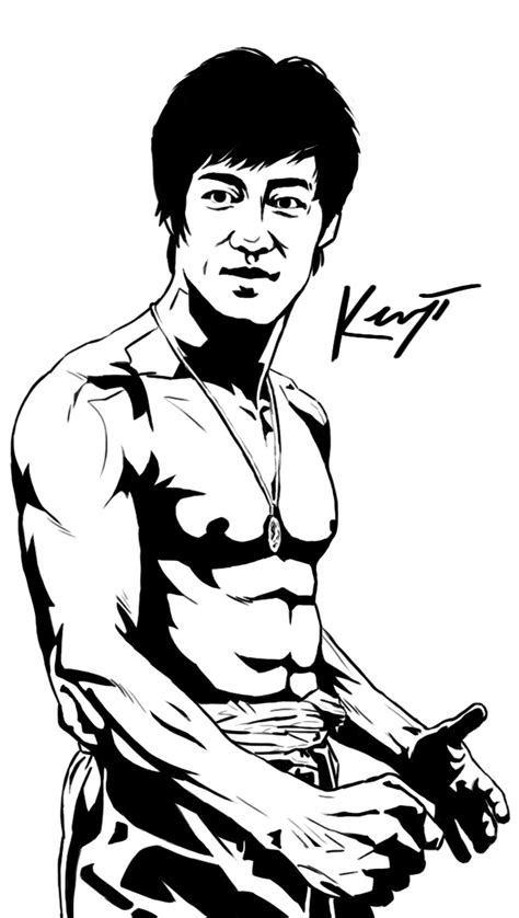 It's going to a big bruce lee fan! Bruce Lee Coloring Pages - Free Coloring Pages