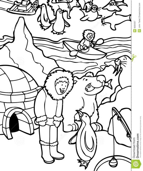 Inuit Coloring Pages At Free Printable Colorings