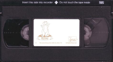Barney Home Video Label Template 1990 1992 Tan By Dtvrocks On