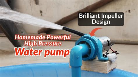 How To Make Powerful High Pressure Water Pump Easily At Home Youtube