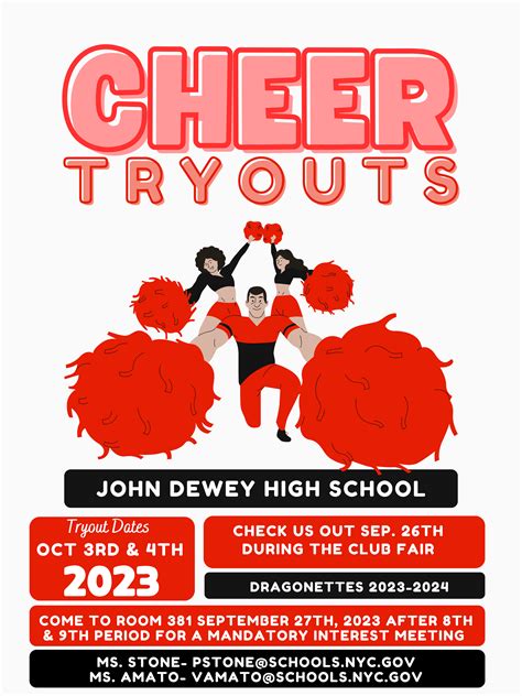 Cheer Tryouts & Interest Meeting | John Dewey High School