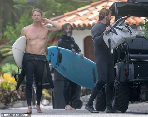 joel kinnaman goes shirtless after surfing session in malibu with gerard butler readsector