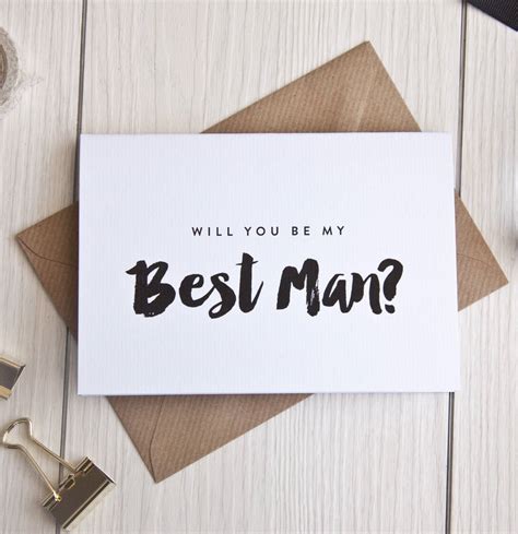 Personalised Will You Be My Best Man Card By Emma Moore Illustration