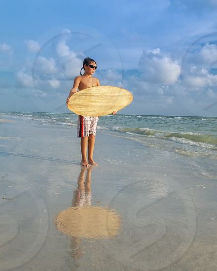 Beach Skimboard Ocean By Dave Dmdcreative Photo Stock Studionow