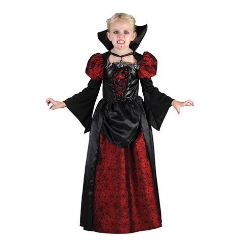 Kids Girl Scary Vampiress Halloween Dress For 2019