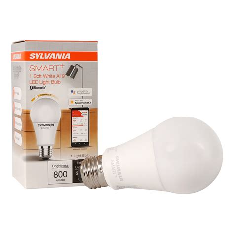 Sylvania Smart Bluetooth Led Light Bulb A19 Dimmable 2700k Warm