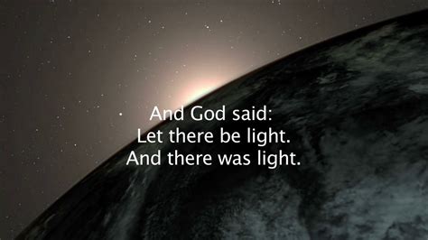 13 14 And God Said Let There Be Light Bible Verses For