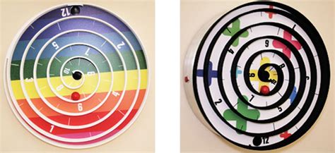 Clock face alarm clock time furniture, hand painted black. Cool Wall Clock with Balls instead Hands - Aspiral Clock ...
