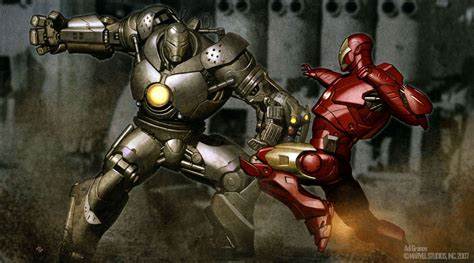 Iron Man Vs Iron Monger Comic Art Community Gallery Of Comic Art