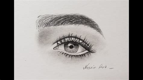 Easy Way To Draw A Realistic Eye For Beginners Step By Step Youtube