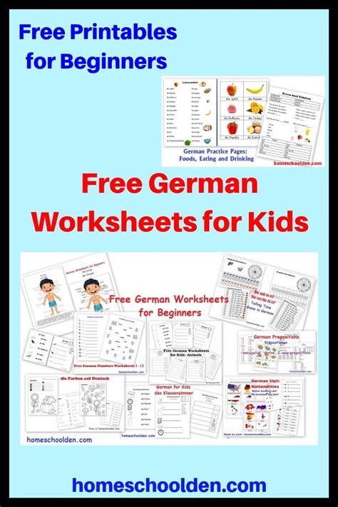 Printable German Worksheets Free Learning How To Read
