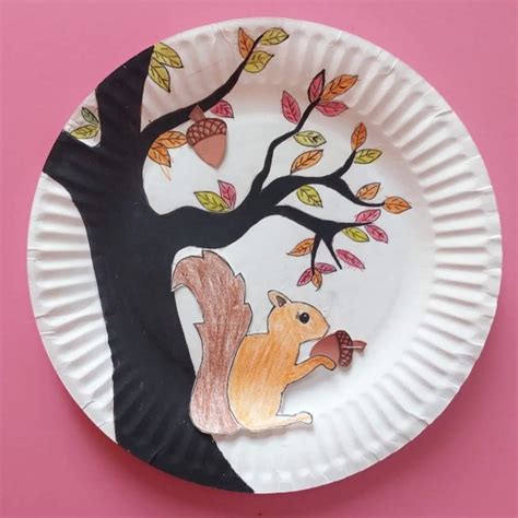 Magnetic Squirrel And Acorn Fall Craft The Joy Of Sharing