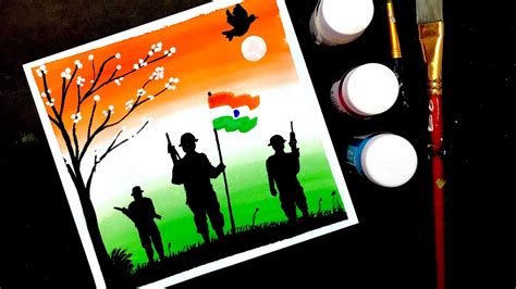Easy Independence Day Painting For Beginners Independence Day Drawing Otosection