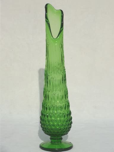 Mid Century Modern Vintage Art Glass Vase Lot Tall Vases In Retro Colors