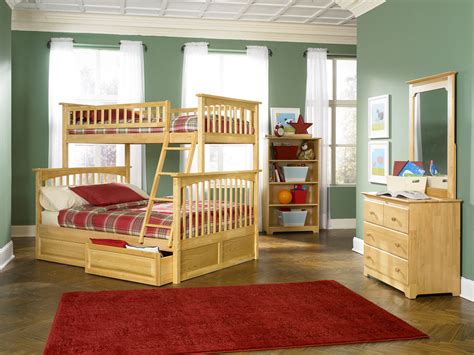 Modern kids bedroom set furniture boy children bed frame solid wood beds multifunctional prince bunk bed sets. Columbia Boys Twin/Full Bunk Bed
