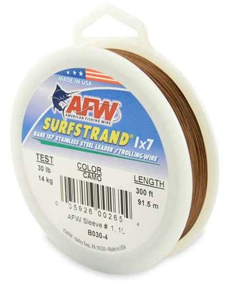 American Fishing Wire Surfstrand 1x7 Leader Wire Tackledirect