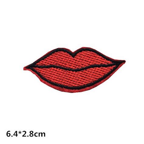 Lips Patch Punk Tongue Patch Embroidery Applique Patch Embroidered