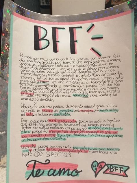 Pin de Beatriz García en Mejores amigas ‍♀️ en 2020  Cartas para mejor