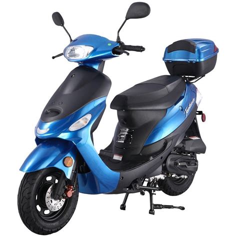 This 50cc scooter has a 4 stroke engine with great performance, making it the ideal 50cc scooter for zipping around. 50cc gas scooter
