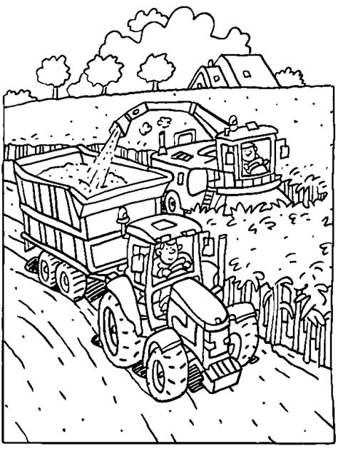 Download nu een kleurplaat van een boerderij, print hem uit en inkleuren maar! Kleurplaat Trekker | Arhistratig
