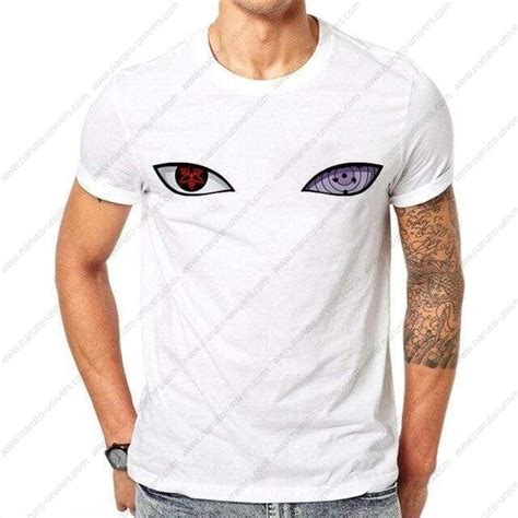 T Shirt Naruto Sasuke Sharingan Rinnegan Naruto Univers