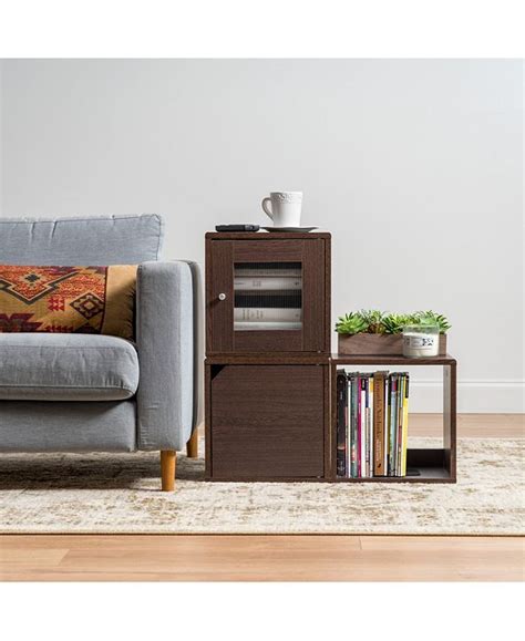 Iris furniture manufactures furniture and provides contemporary interior design solutions for hotels and hospitals; IRIS USA Wood Storage Cube with Window Door, Brown Oak ...