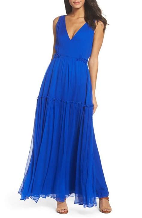 Bright Blue Dress For A Wedding Guest Maxi Dress Bright Blue Dresses