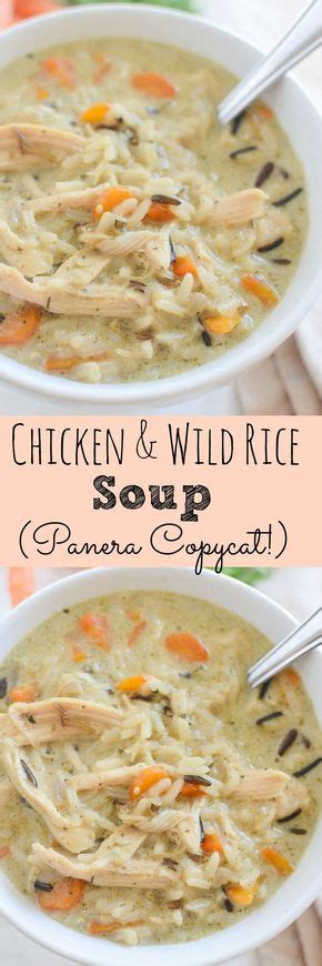 Add garlic and cook for another 1 minute, then add flour, marjoram and seasoning packet from rice package. Chicken and Wild Rice Soup - Panera copycat recipe! This ...