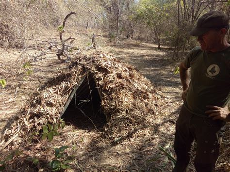 A Debris Shelter Made During The Recent Bushcraft Survival Course With