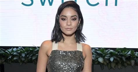 Vanessa Hudgens Dazzles In Silver Sequin Dress At The Princess Switch