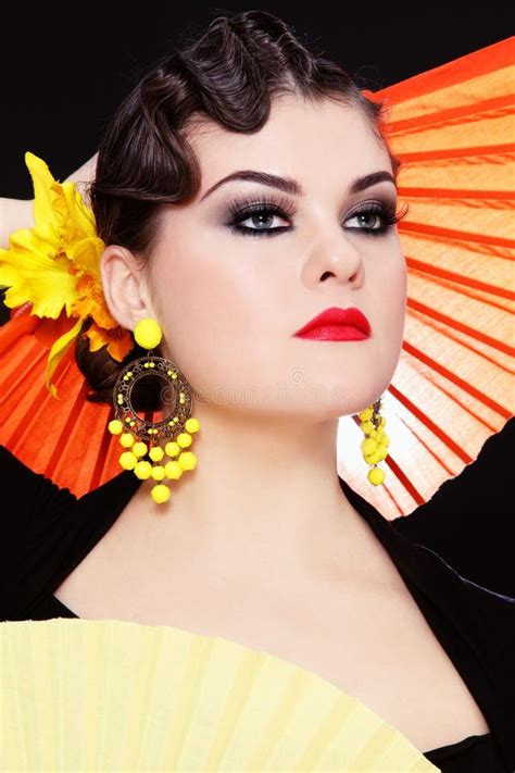 Flamenco Dancer Stock Photo Image Of Accessories Hairstyle 24547076