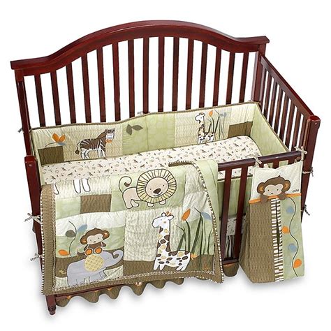 The daniella 8 piece baby crib bedding set consists of quilt, dust ruffle, fitted sheet, window valance, diaper stacker, and 3 piece wall hanging. Azania 6-Piece Crib Bedding by CoCaLo™ | buybuy BABY