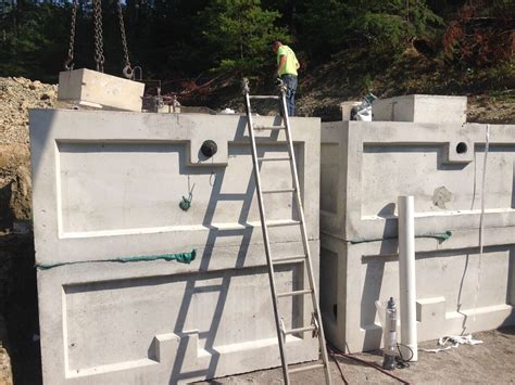 5500 Gallon Reinforced Precast Concrete Cistern Made In Ohio