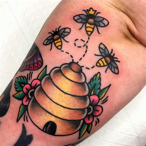 Bees And Beehive Tattoo Tattoo Ideas And Inspiration Honey Bee