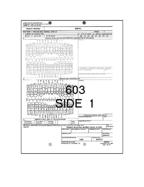 Fig 2 5 Da Form 603 Side 1 Cont General Duties Of The Dental