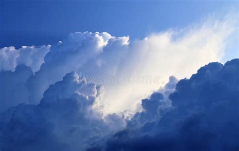 Dramatic Cumulonimbus Clouds Right Before And During A Thunderstorm