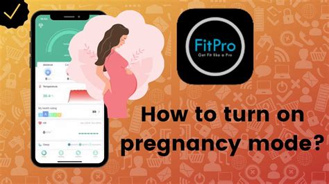 How To Turn On The Pregnancy Mode On Fitpro Youtube