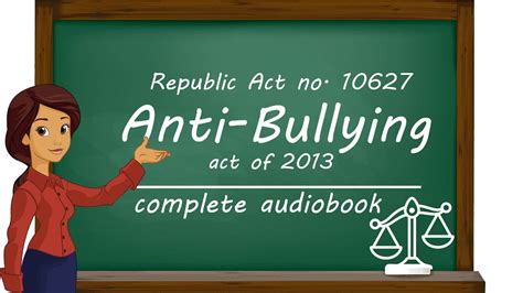 Anti Bullying Act Of 2013 [ra 10627] Complete Audiobook Youtube