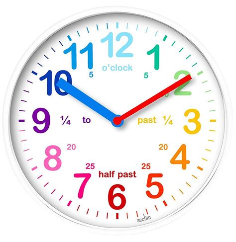Teaching Time Wall Clock White Acctim Cpc