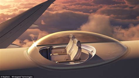 Planes Designed With A Glass Skydeck Seating Area On Top Of Aircraft