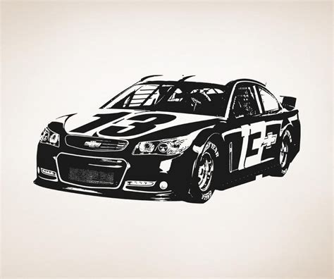 Nascar Wall Decal Nascar Wall Sticker Stickerbrand