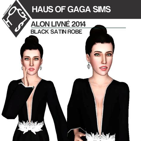 2014 Black Satin Robe The Sims 3 Catalog