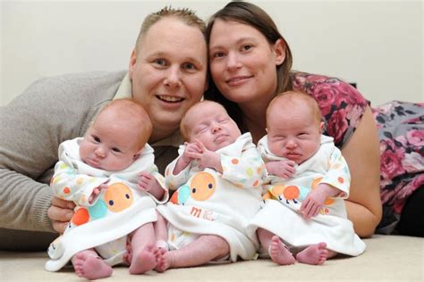 Uk Couple Welcomes Rare Identical Triplets Triplets New Parents