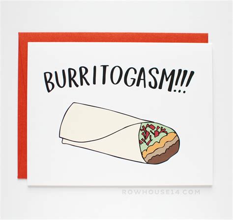 Funny Just Because Card Burrito Card Card For A Friend