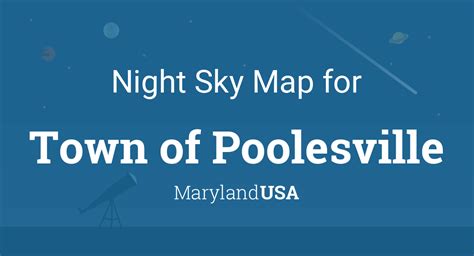 Night Sky Map And Planets Visible Tonight In Town Of Poolesville
