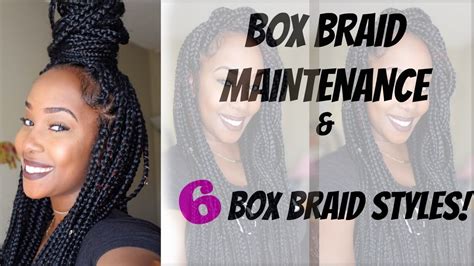 Photo credit @natural hair mag via. HOW I MAINTAIN MY HAIR IN BOX BRAIDS | 6 EASY BOX BRAID ...