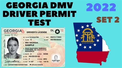 Georgia Dmv Permit Test 2022 For Drivers Permit For License Set 2
