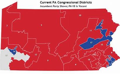 Pa Map Congressional Presidential Margin Gov Pennsylvania