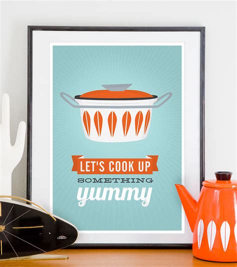 More about kitchen art prints and posters. Cathrineholm kitchen poster, Cooking print, Mid century ...